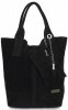 Kožené kabelka shopper bag Vittoria Gotti černá V5190